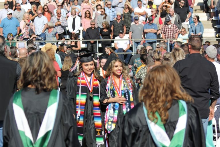 Washougal High School graduates await their commencement ceremony on Saturday, June 10, 2023.