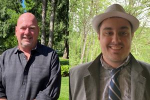 Washougal Mayor David Stuebe (left) leads his opponent, Gabriel Stone (right) with 88% of the votes as of Tuesday, Nov. 7. (Contributed photos courtesy of David Stuebe and Gabriel Stone)