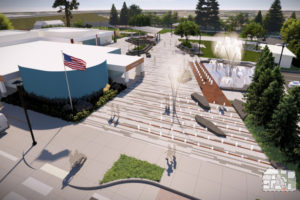 The city of Washougal unveiled plans for its Town Center Revitalization project in March 2024. (Illustration courtesy of the city of Washougal)