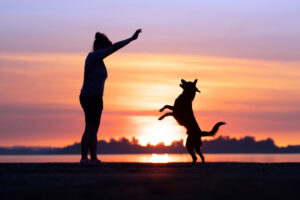 Washougal pet photographer and owner of Fuzzy Butt Pet Photography, Jess Kristen Peterson, captured this image of a client and their dog in an undated photo. (Contributed photo courtesy of Jess Kristen Peterson)
