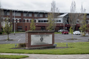 Camas High School will lose a full-time dean of students in budget cuts for the 2025-26 school year. (Amanda Cowan/The Columbian files)