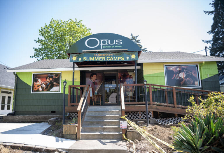 Opus School of the Arts sits Wednesday, April 23, 2025, in Camas.