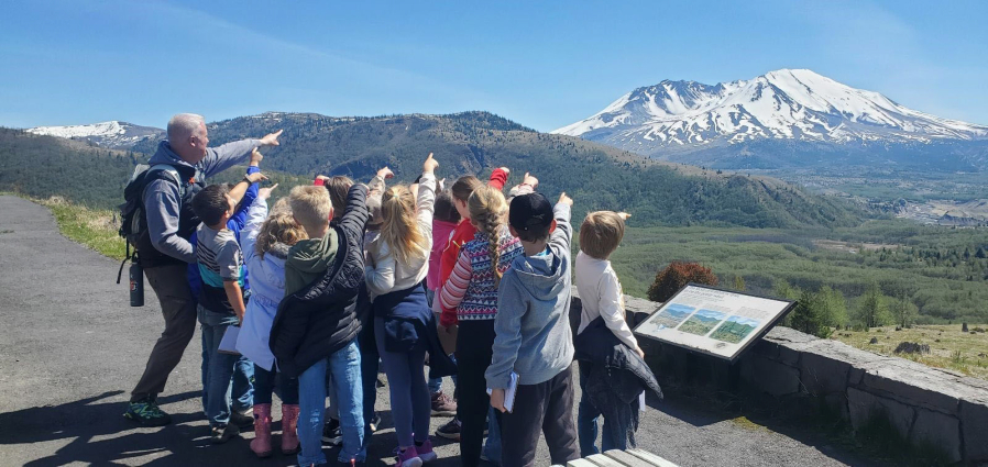 Mount St. Helens Institute’s youth education programs reached 2,203 students in 2024, according to the nonprofit’s annual report. (Contributed by Mount St. Helens Institute)