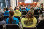 People listen to public comment Wednesday during a Clark County Council meeting at the Clark County Public Service Center. The council did not make any changes Wednesday to fireworks policies for the 2026 Fourth of July holiday. (Photos by Taylor Balkom/The Columbian)