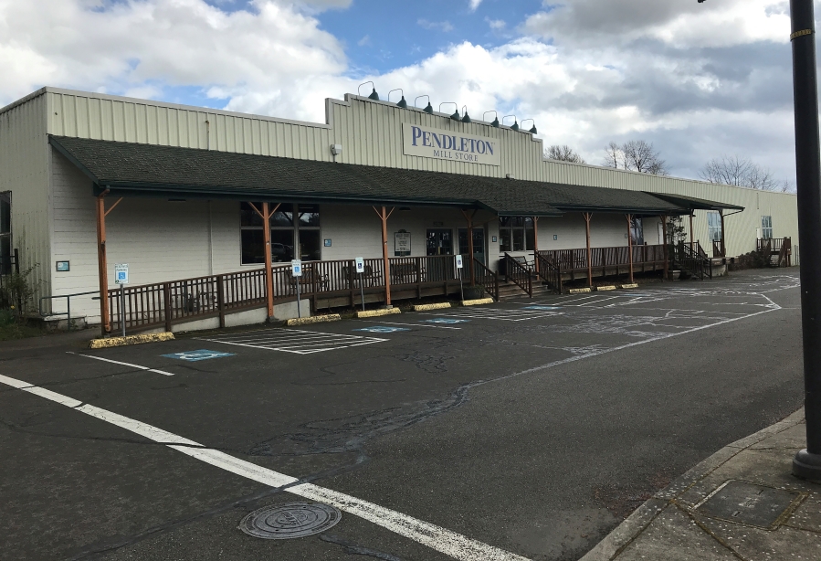 The Washougal Mill Store, at 2 Pendleton Way in downtown Washougal, is one of the Pendleton Woolen Mills’ largest retail outlet stores. (Post-Record files)