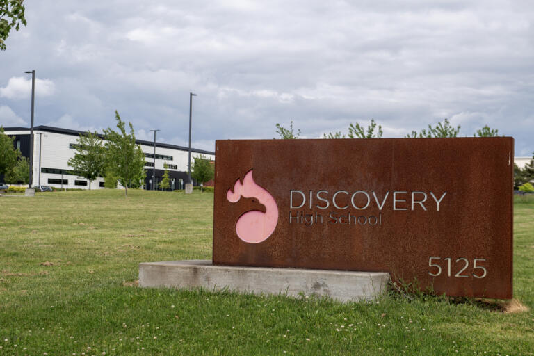 Discovery High School is pictured in Camas on Thursday afternoon, May 22.