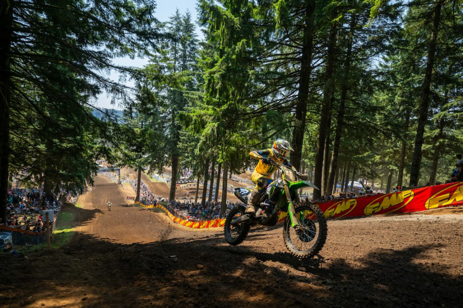 Washougal native Levi Kitchen rides during the 2024 Pro Motocross Championship Washougal National event. (MX Sports Pro Racing, Inc.)