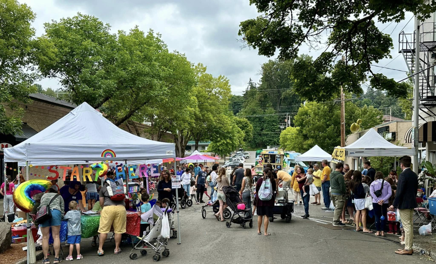 Crowds gather in downtown Camas for the 2024 Camas Days festival on July 27, 2024. (Contributed by the Downtown Camas Association)