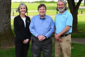 Port of Camas-Washougal commissioners, from left, Cassi Marshall, Larry Keister and John Spencer will vote July 30 to approve a resolution to extend the length of commissioner terms from four to six years. (Photo contributed by the Port of Camas-Washougal)