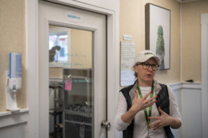 West Columbia Gorge Humane Society executive director Micki Simeone said the shelter is open Tuesday through Friday by appointment, though people should knock if they arrive during business hours because the shelter keeps the doors locked to manage traffic in the buildings. (Taylor Balkom/The Columbian files)