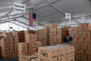 Dynamite Fireworks in Hazel Dell is stocked up and ready to open for business today when fireworks go on sale in Clark County. (Amanda Cowan/The Columbian)