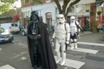 "Star Wars" characters roam downtown Camas during the 2024 Camas Comic Con on Aug. 2, 2024. (Courtesy of Downtown Camas Association)
