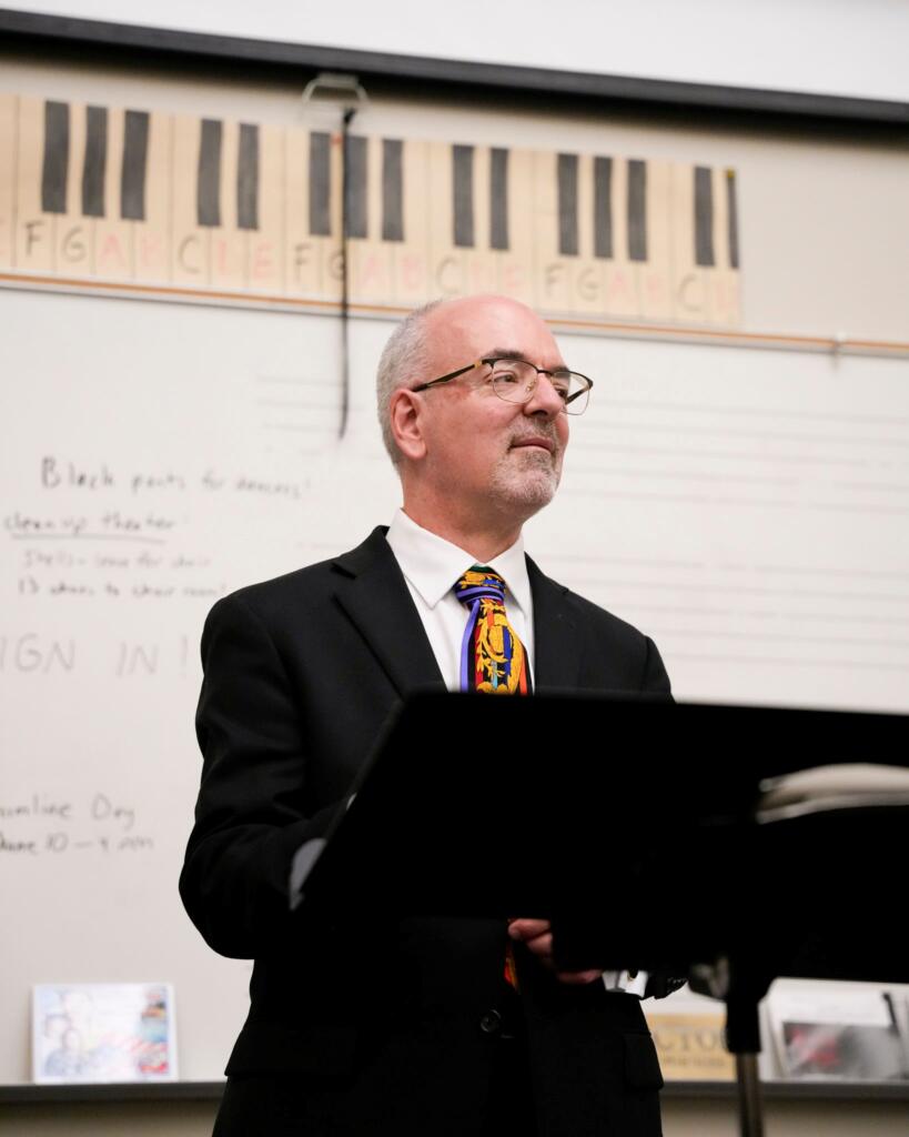 Richard Mancini leads Camas High School musicians in an undated photo. Mancini, who retired in June after 24 years as Camas High's band director, will be the grand marshal of the 2025 Camas Days Grand Parade on Saturday. (Courtesy of Richard Mancini) 