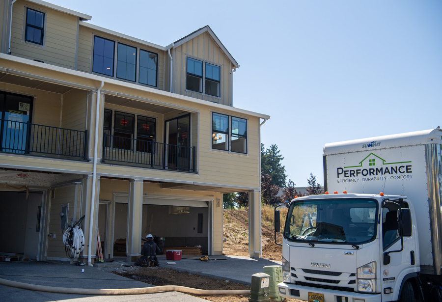 Unlike past Parade of Homes events, this year&rsquo;s showcase features townhomes. Homebuilders say the townhomes will offer exactly what attendees expect from the Parade of Homes each year, just on a smaller scale. (Taylor Balkom/The Columbian)