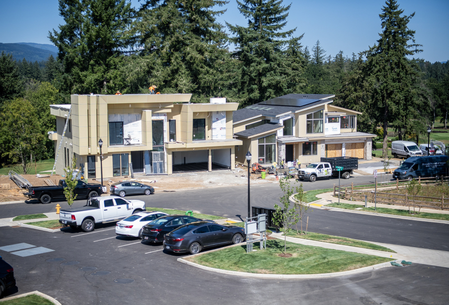 These luxury homes will be featured in September&rsquo;s Parade of Homes running Sept. 5-21 at The Nines at Camas Meadows in Camas. (Photos by Taylor Balkom/The Columbian)