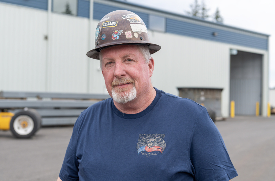 Pat Kiely owns Red Dog Fabrication in Ridgefield. He thinks more can be done to attract businesses to the corridor. (Taylor Balkom/The Columbian)