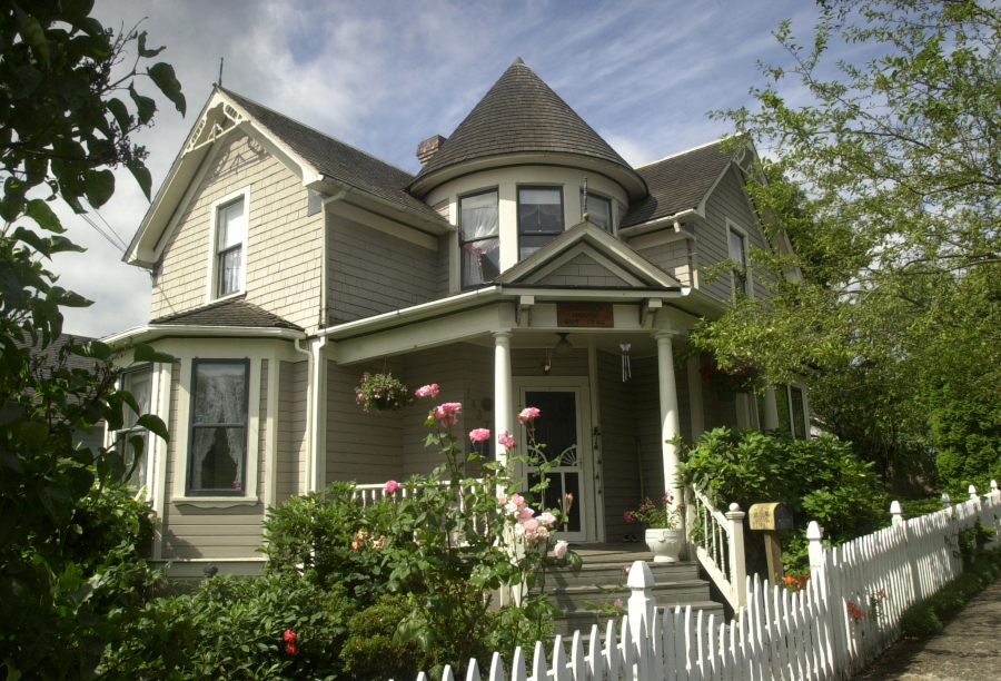 Architect and builder John Roffler raised hundreds of homes. Historian Sally Alves lived in this 1906 Roffler home, just south of Crown Park in Camas, in the 1990s and helped get it listed on both the National and Clark County historical registers. (This photo was taken in 2002.) (The Columbian files)