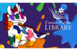 This 2022 Camas Public Library card was the winning design for a contest promoting its Reading Dragons program. (Contributed photo)