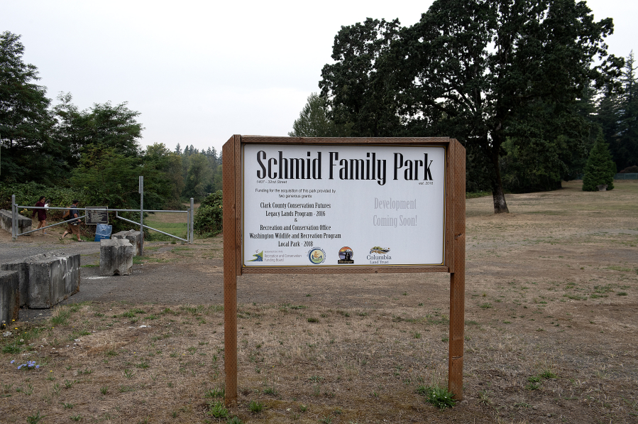 The city of Washougal is collecting community feedback about three project designs for Schmid Family Park along the Washougal River.