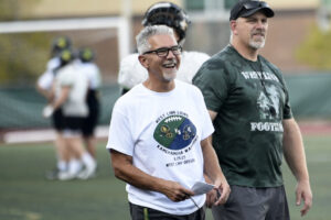 West Linn High School football coach Jon Eagle said prior to the 2025 season that this would be his last as a head coach. (Tim Martinez/The Columbian)