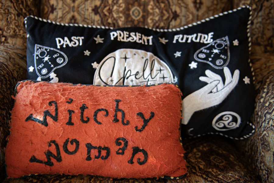 Angel Biederbeck, High Priestess of the Columbia River Witches collective, is a practicing witch who is “out of the broom closet and has been for decades.” (Amanda Cowan/The Columbian)