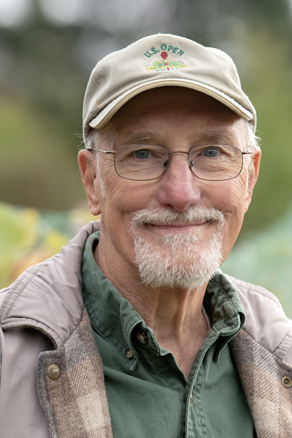 Roger Rezabek owns Rezabek Vineyards north of Battle Ground. (Amanda Cowan/The Columbian)