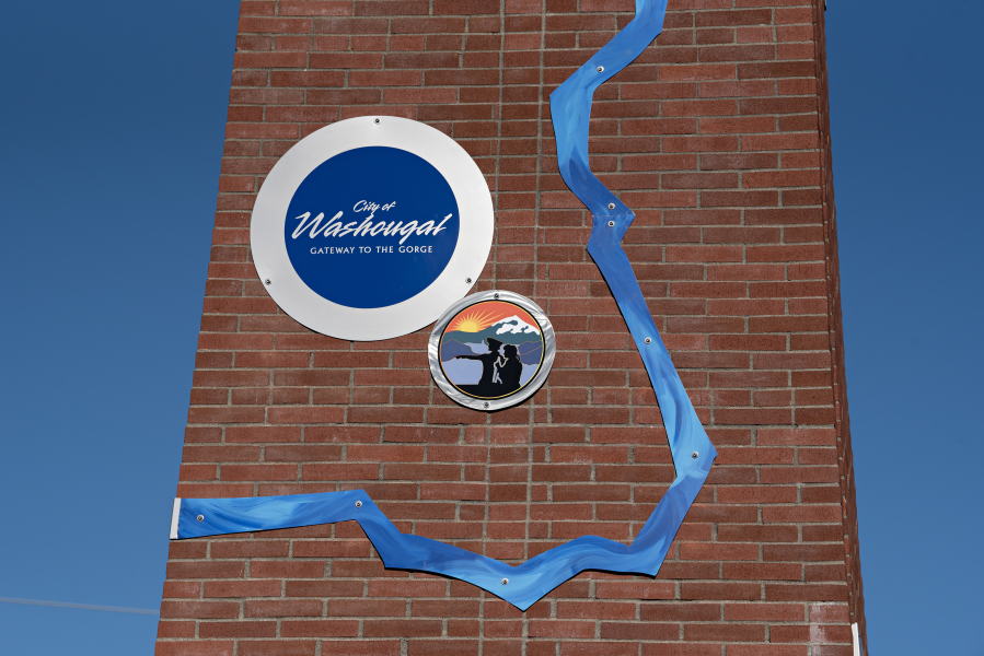 Washougal will celebrate its newest piece of public artwork at 3 p.m. Saturday in Reflection Plaza. (Amanda Cowan/The Columbian)