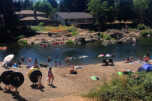 Washougal residents object to the city of Washougal&rsquo;s Shepherd Road Pedestrian Connection Project, which they claim will attract many more people to the Sandy Swimming Hole, pictured here, causing increased crime, unhoused residents, garbage, health concerns and challenges for the Washougal Police Department. (The Columbian files)