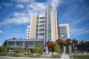 Firstenburg Tower rises into the sky June 28, 2024, at PeaceHealth Southwest Medical Center. (Taylor Balkom/The Columbian files)