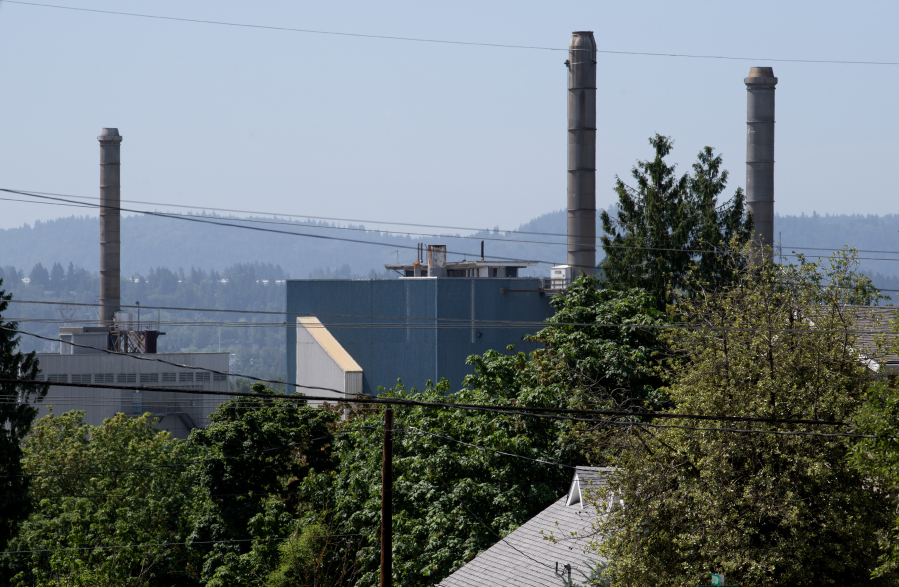 Georgia-Pacific has launched a multiyear revitalization project at its downtown Camas mill, pictured June 10. (Amanda Cowan/The Columbian files)