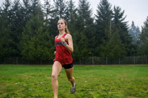 In one year, Camas cross country runner Kate Westfall went from rarely breaking 20 minutes in a 5,000-meter race to having five races this past season under 19 minutes. (Taylor Balkom/The Columbian)