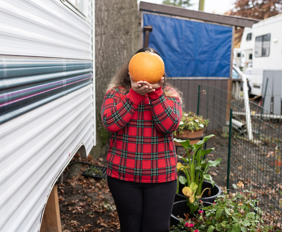 A woman The Columbian is identifying only as Katherin has struggled her way through immigration court, mostly without representation. After receiving a deportation order, she finally found legal help. (Taylor Balkom/The Columbian)