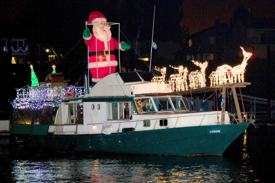 The Christmas Ships parade will ply the Columbia and Willamette rivers this month. (Contributed photos)