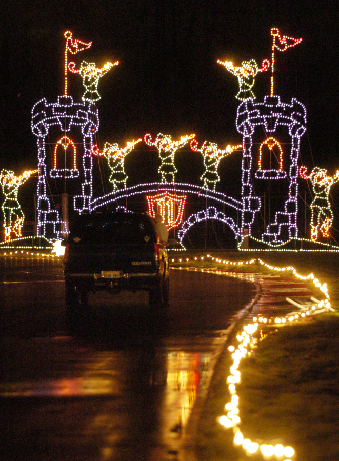 The Winter Wonderland drive-thru light show at Portland International Raceway continues through Dec. 31. (The Columbian files)
