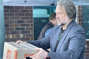 Brian Heywood, the leader of Let&rsquo;s Go Washington, seen in 2023. (Jerry Cornfield/Washington State Standard)