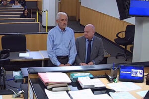 John Svilarich appears Oct. 2, 2024, in Clark County Superior Court on a summons for charges of second-degree assault and reckless endangerment. Svilarich pleaded guilty in December to fourth-degree assault and was sentenced to 10 days of community service. (The Columbian files)