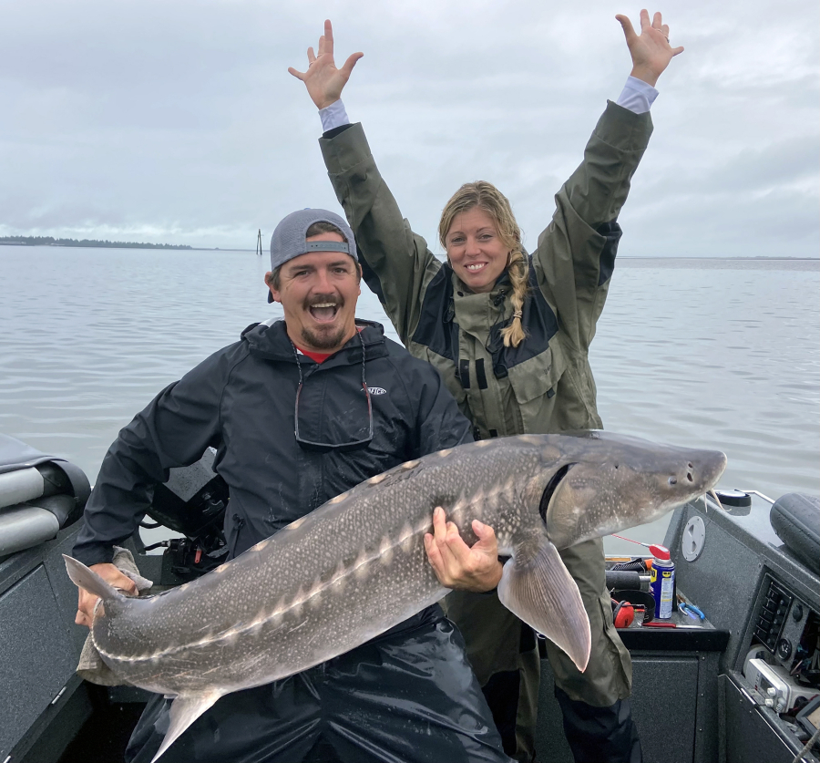 Sturgeon fishing is very popular, as this photo, taken a few years ago, shows. The iconic fish has fallen on hard times in the lower Columbia River.