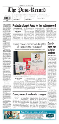 Thursday, Feb. 5th, 2026 Camas-Washougal Post-Record newspaper front page
