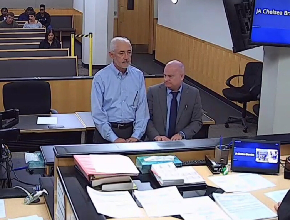 John Svilarich appears Oct. 2, 2024, in Clark County Superior Court on a summons for charges of second-degree assault and reckless endangerment. Svilarich pleaded guilty in December to fourth-degree assault and was sentenced to 10 days of community service. (The Columbian files)