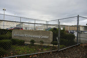 The Northwest ICE Processing Center is pictured in Tacoma on Oct. 25, 2019. (Amanda Cowan/The Columbian files)