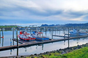 A view of the Ilwaco marina, where shops, restaurants and galleries hug the waterline. (Photos by Monika Spykerman/The Columbian)