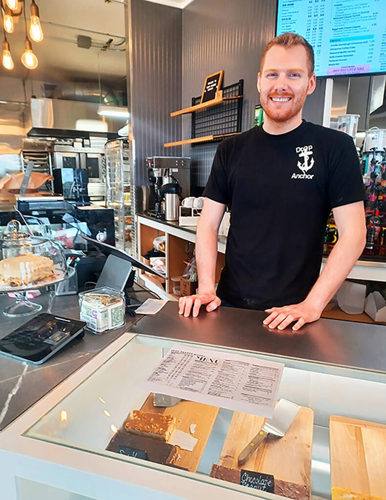 Drop Anchor Bistro is owned by Ilwaco&rsquo;s youngest-ever mayor, Eddie Hillard, 25. He co-owns the bakery with his mother, Cindy Hillard. (Monika Spykerman/The Columbian)