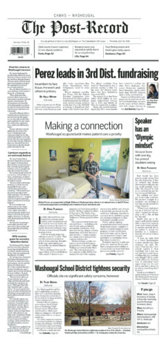 Thursday, April 30th, 2026 Camas-Washougal Post-Record newspaper front page