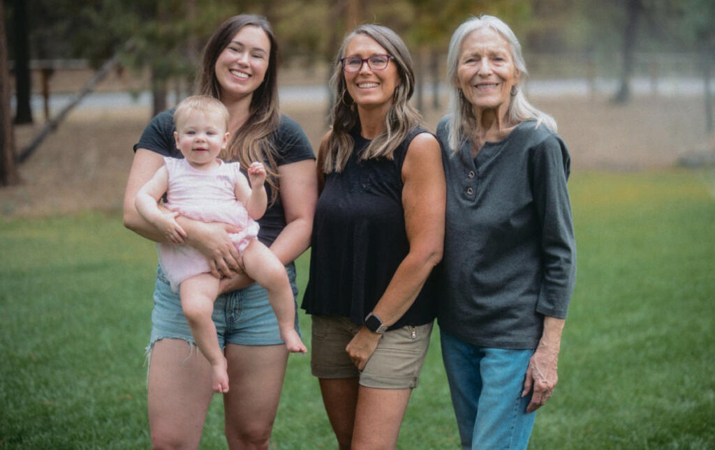 Erica Vandervort&rsquo;s family including her mother, grandmother, Nicki, and daughter. (Photo contributed by Cole Vandervort)