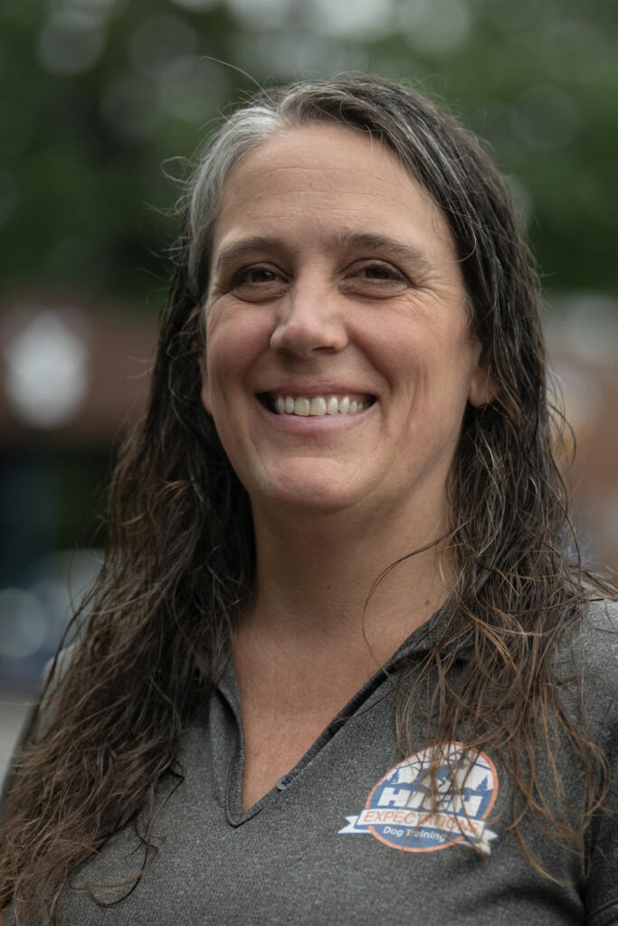 Katie High is the owner and lead trainer at High Expectations Dog Training.
, takes a break in Camas on Wednesday morning, May 20, 2026. The business provides comprehensive and tailored training programs for canines. (Amanda Cowan/The Columbian)