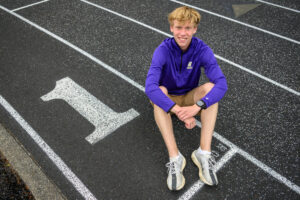 Camas senior Cohen Butler studied sport performance for his senior project and used that knowledge to turn in his best results. (Taylor Balkom/The Columbian)