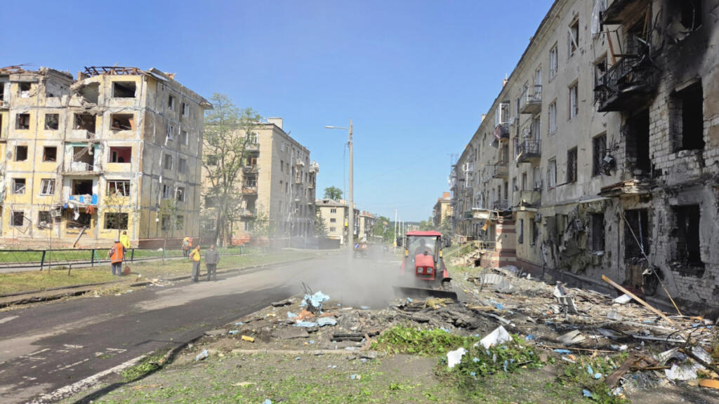 The city of Kramatorsk, Ukraine, after a Russian bombardment May 19. (Contributed by Mikhail Pavenko)