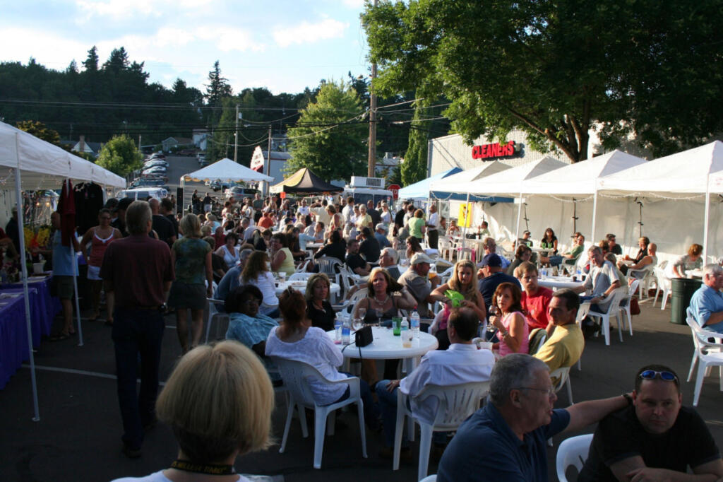 The popular beer and wine garden at Camas Days started in the early 1980s. (Camas-Washougal Chamber of Commerce)