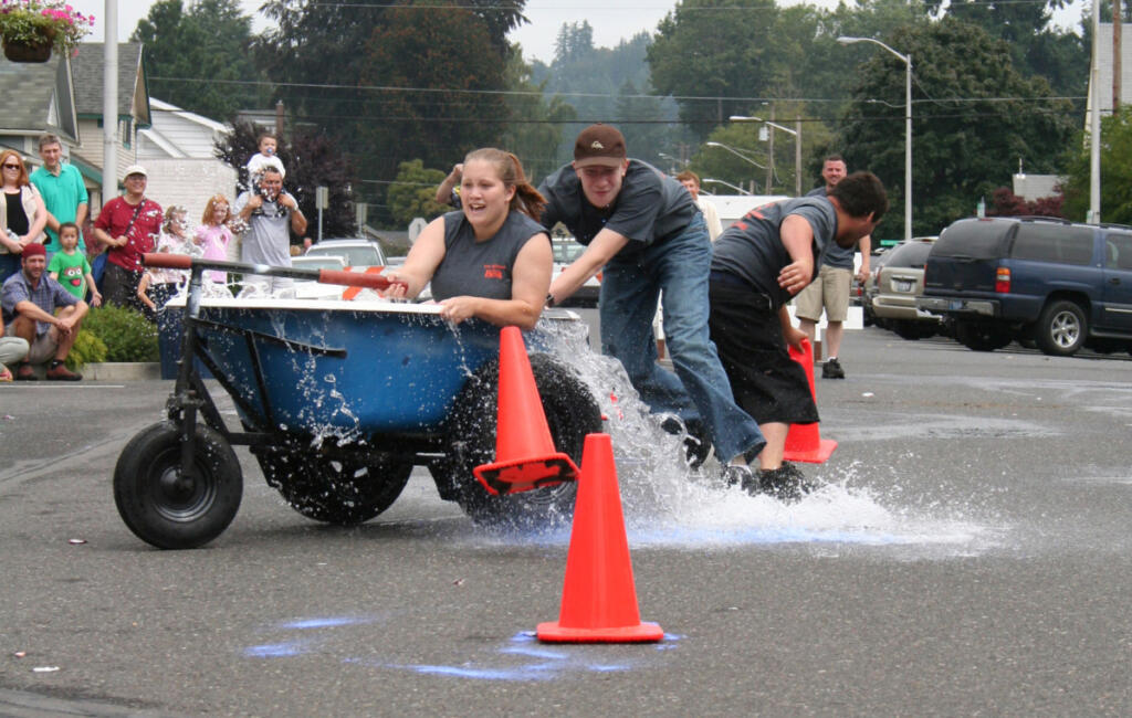 The bathtub races are wildly popular. This is from the 2007 Camas Days festival. (Contributed by Camas-Washougal Chamber of Commerce)