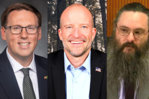 Candidates for State Rep. 17th District, Pos. 1: Kevin Waters, Ben Christly, and Thomas Haynes. (Contributed photos)